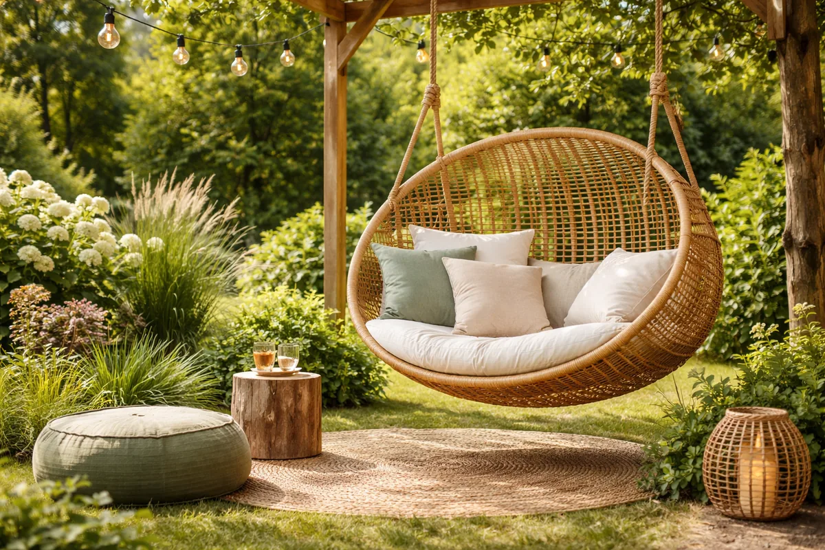 Comment installer un mobilier suspendu dans son jardin pour se détendre