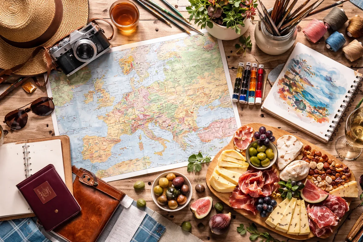 Comment préparer un voyage alliant gastronomie et loisir créatif